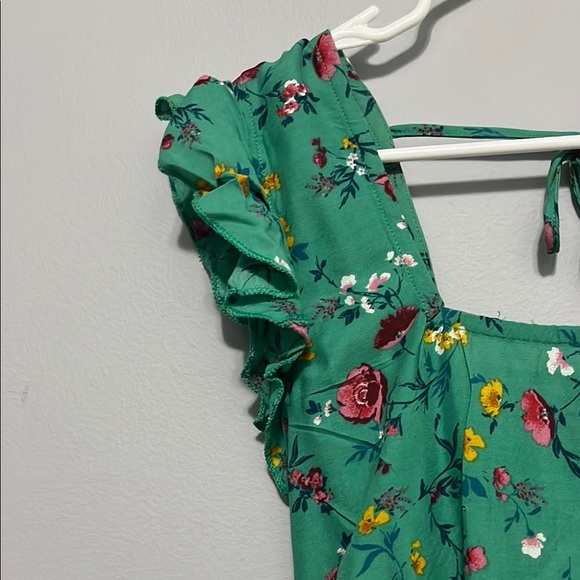 NWT Lottie and Holly Floral Green Dress - Picture 3 of 6